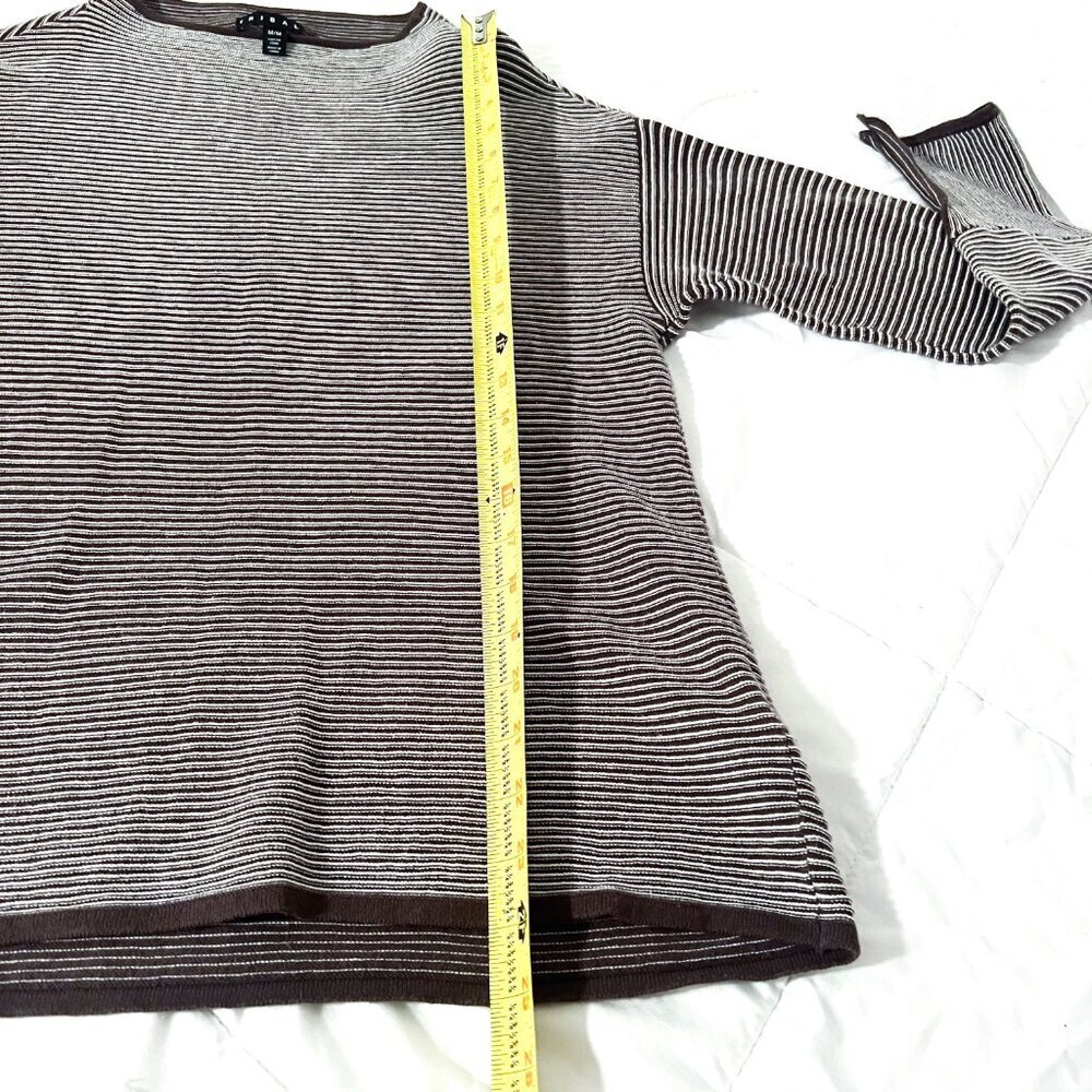 Tribal Long Sleeved Dolman Funnel neck split bell cuff Sweater M - Picture 10 of 12